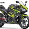 Decal Stiker Yamaha YZF R25 BLACK VR46 MONSTER